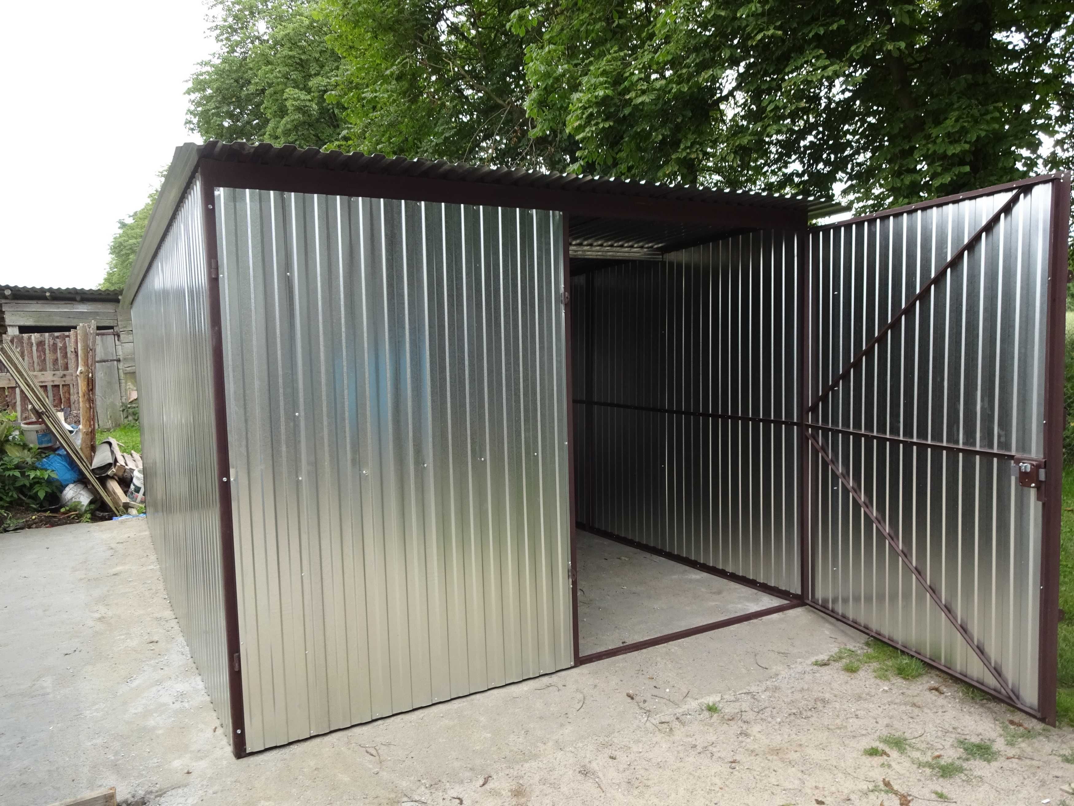 Garaż blaszany 3x5 ocynk nowy blaszaki Dostawa Montaż Gratis