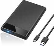 Obudowa dysku twardego Posugear USB C  3.1czarna 2.5