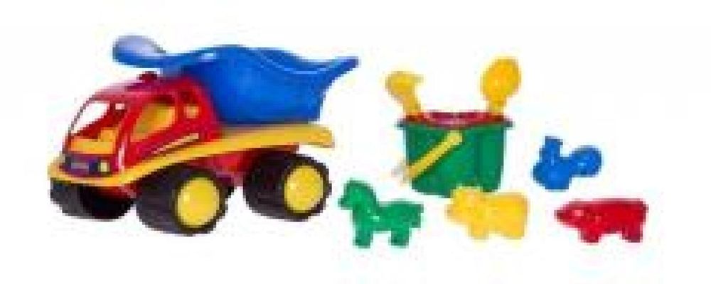 Samochód - wywrotka Koniczynka 8el ,240x395 mm