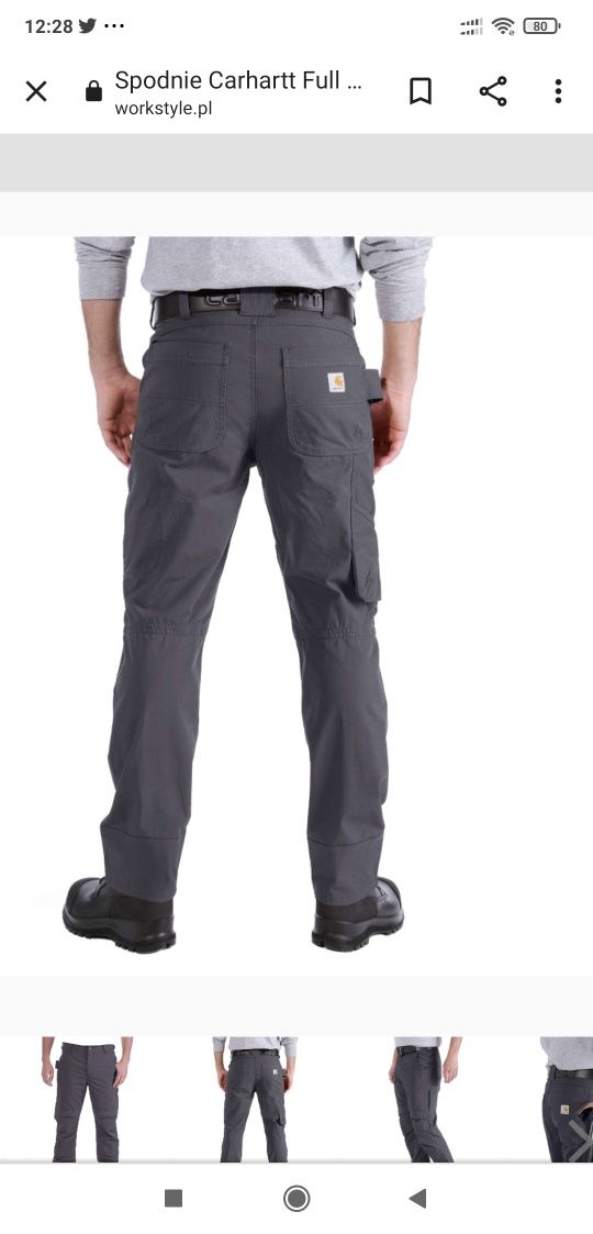 Spodnie Carhartt 103159 Steel Multipocket