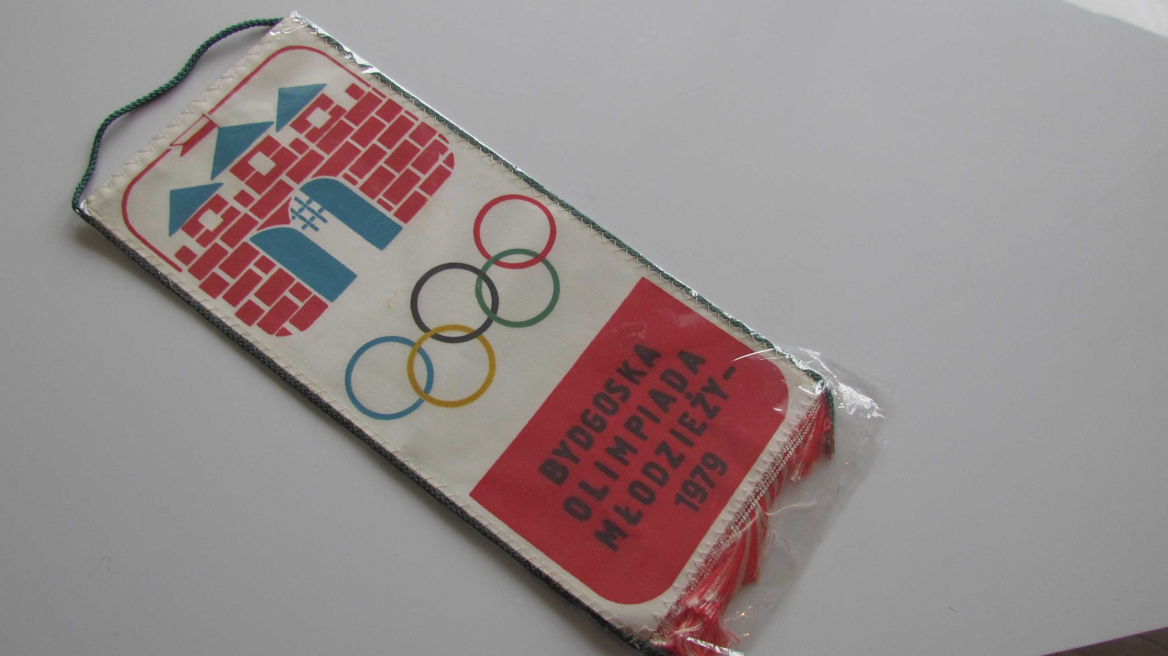 Proporczyk Olimpiada Młodzieży Bydgoszcz Herb 1979
