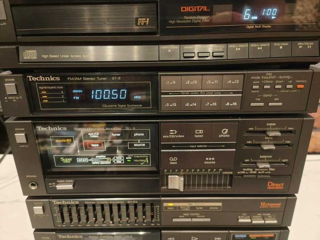 TECHNICS SU-8 ST-8 SL-PJ20 SH-E4 RS-6 ! Unikatowa wieża