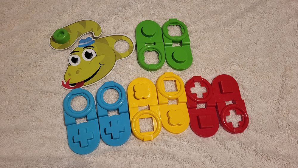 Układanka wąż kolorowy