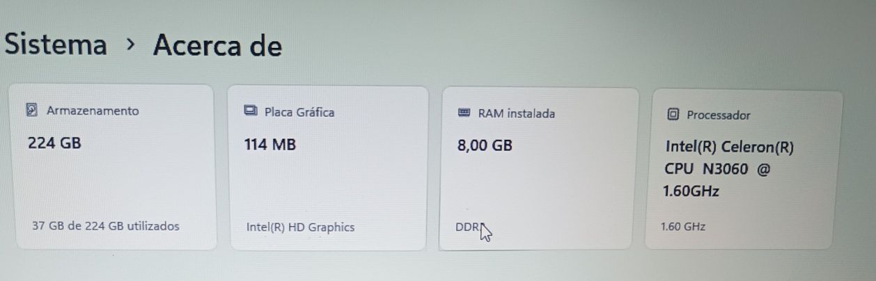 Portátil HP 250 G5 / 8GB / SSD 240GB notebook