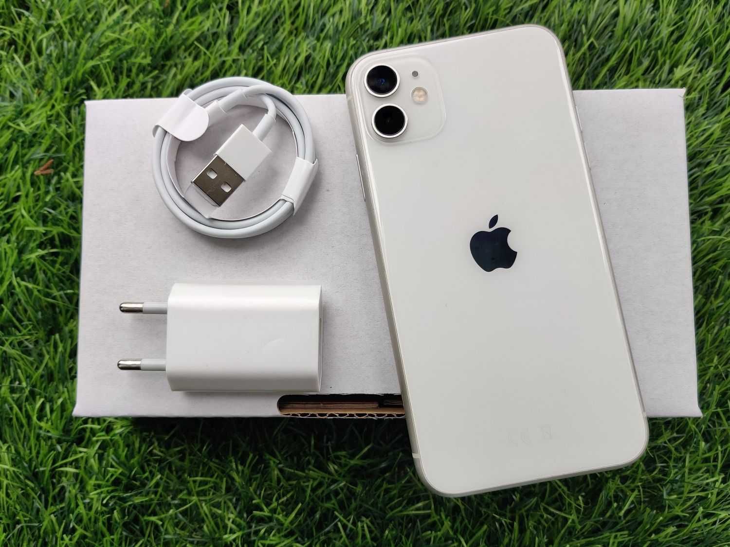 iPhone 11 128GB WHITE BIAŁY Silver Bateria 98% Gwarancja FAKTURA