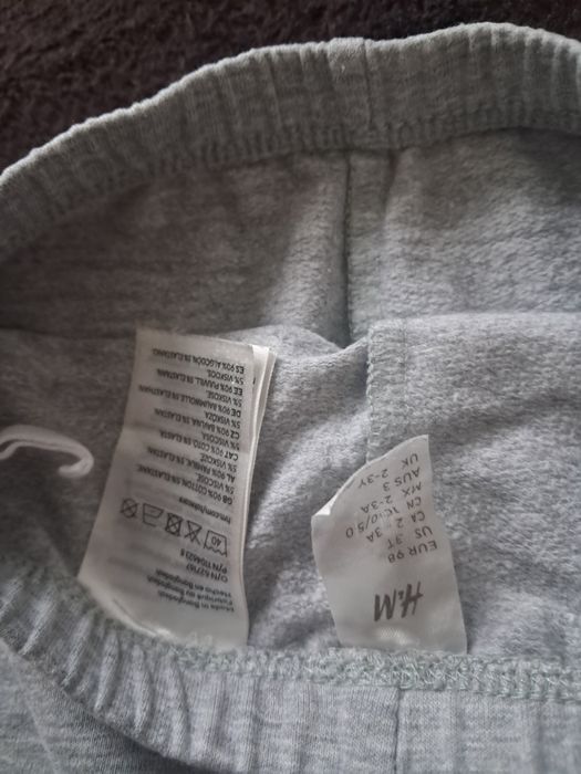 Spodnie szare bawełniane