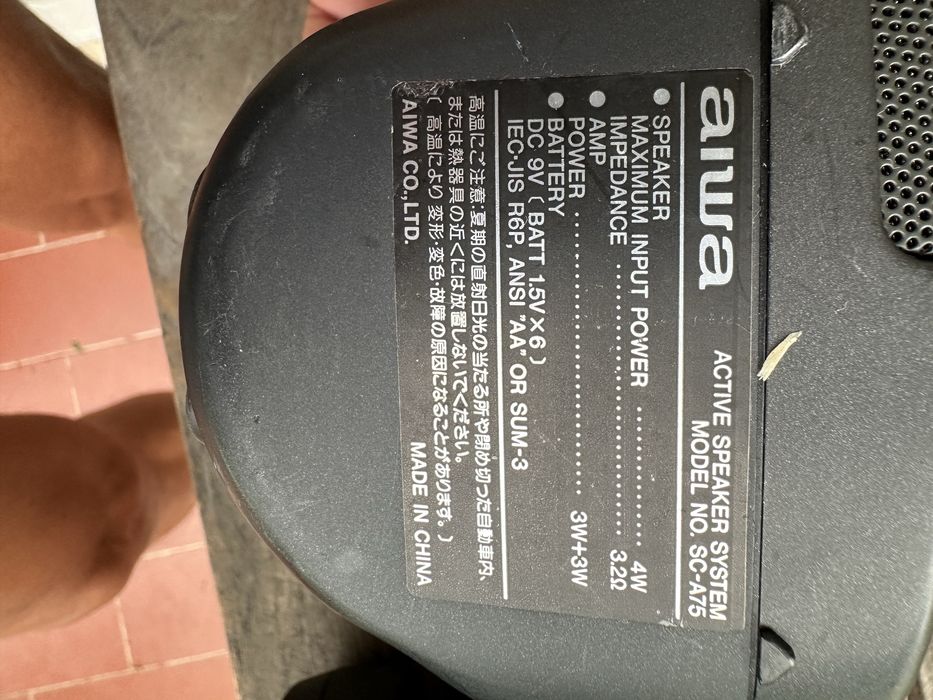 Colunas Aiwa Active Mini Speaker System