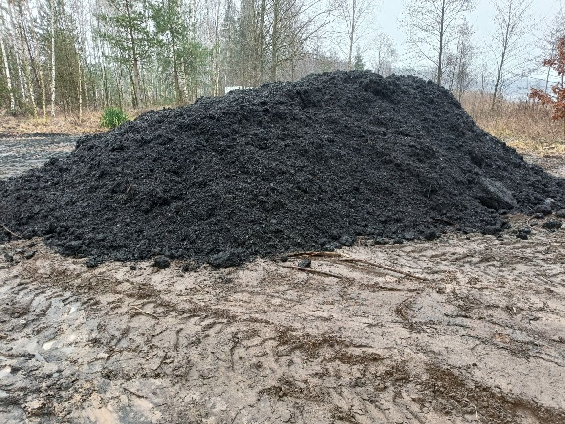 Naturalny nawóz kompost nie wapno przesiewany transport wywrotką 25m3!