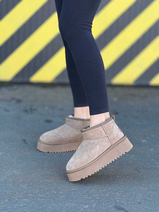 Жіночі UGG зимові на хутрі (36-41) черевики замшеві Уггі Угги