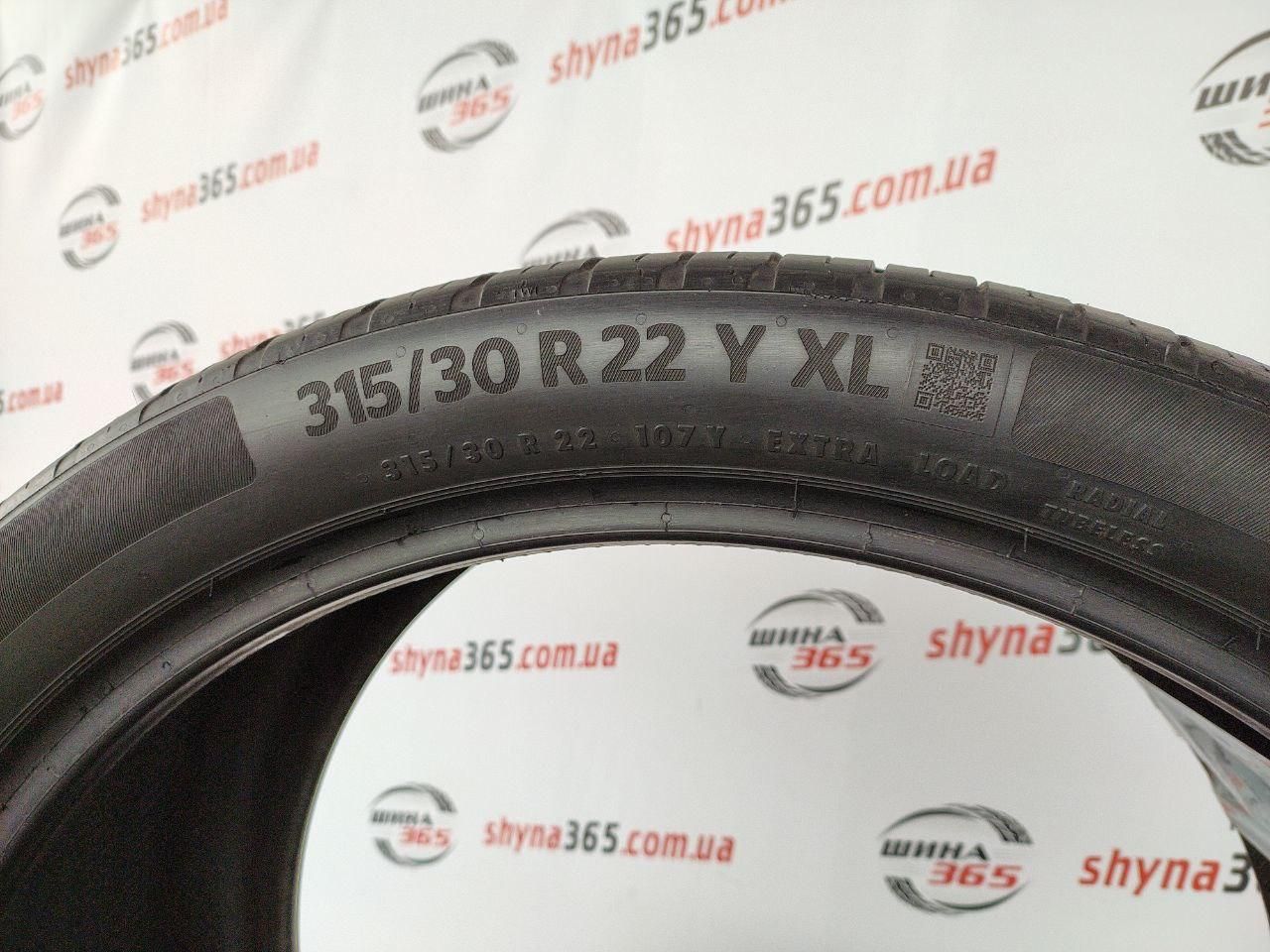 шини бу 315/30 r22 continental ecocontact 6 5mm