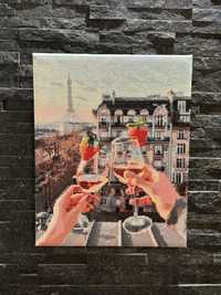 Gotowa Diamentowa Mozaika - Miłość w Paryżu 40x50