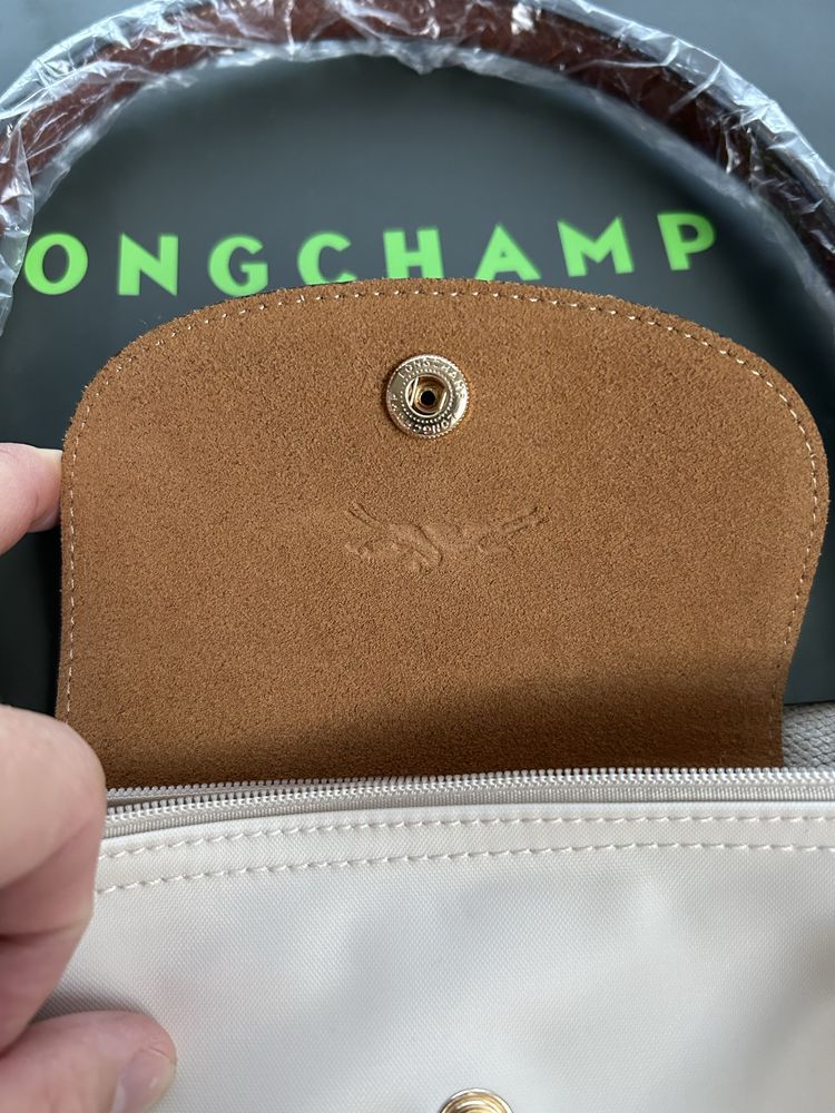 Torebka Longchamp kremowa L
