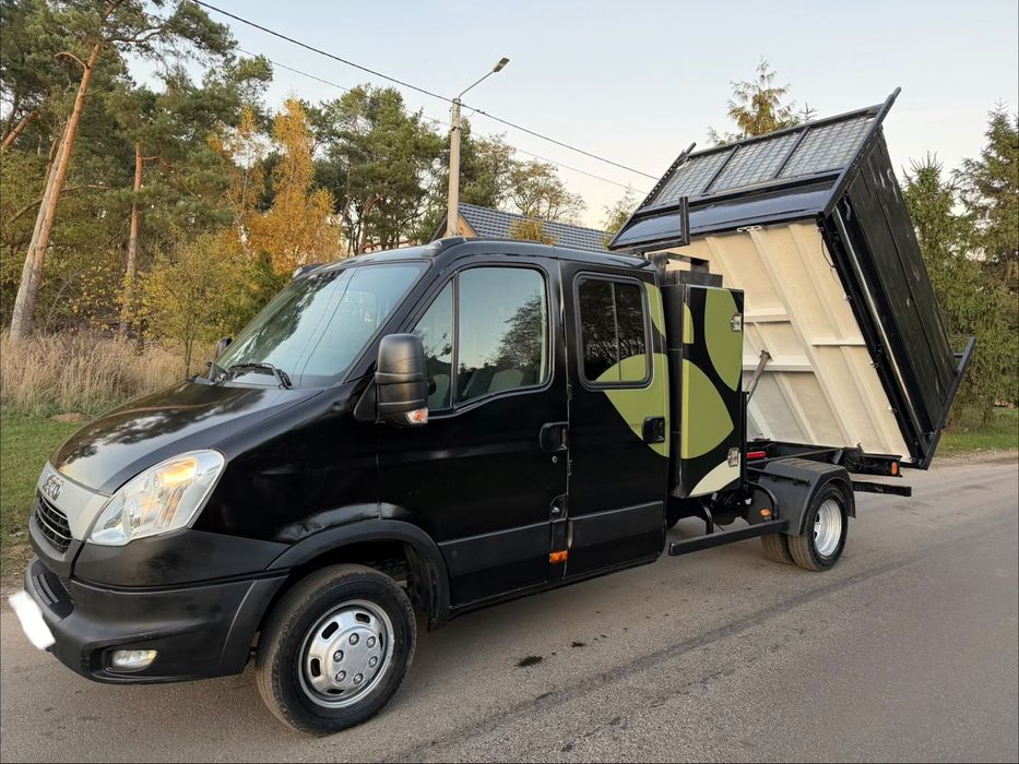 Iveco Daily  2.3 HPI / 2013 rok / 7 osobowa /  Bliźniak / Wywrotka / Klimatyzacja/