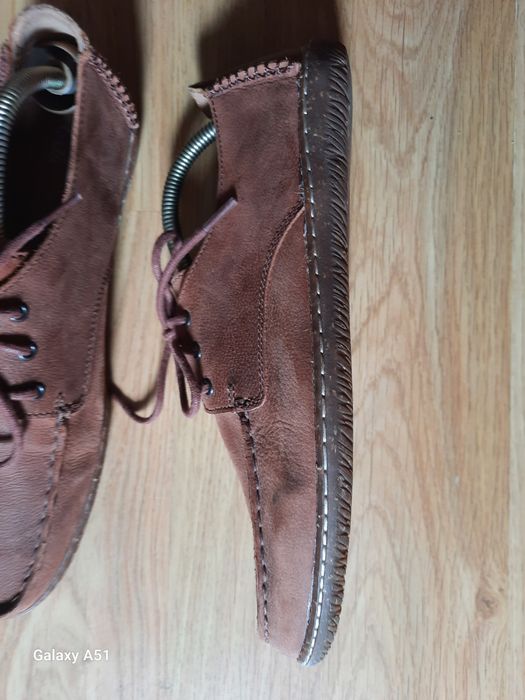Мужские новые кожаные мокасины Clarks 42 p.