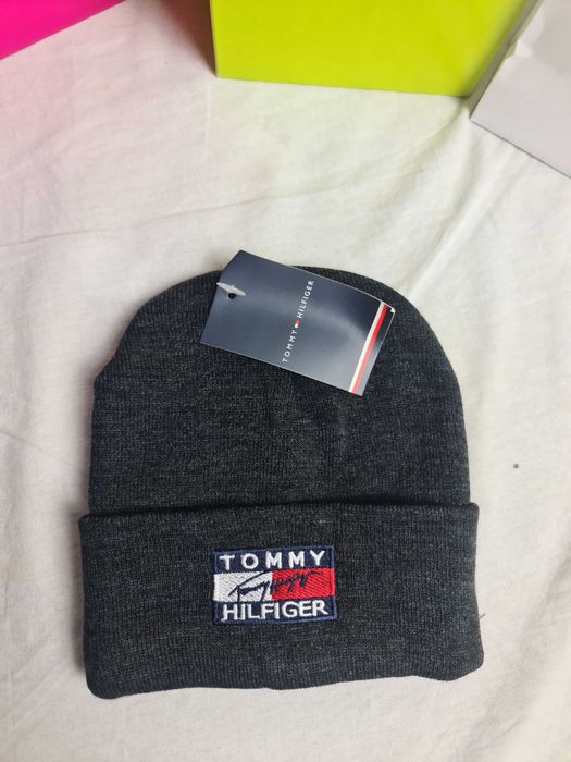 Czapka czapki zimowe męskie damskie Tommy Hilfiger Ralph premium