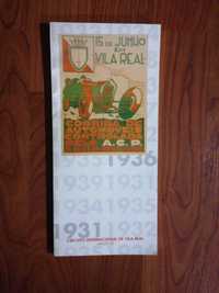 Circuito Internacional de Vila Real anos 30 - catálogo exposição 1999