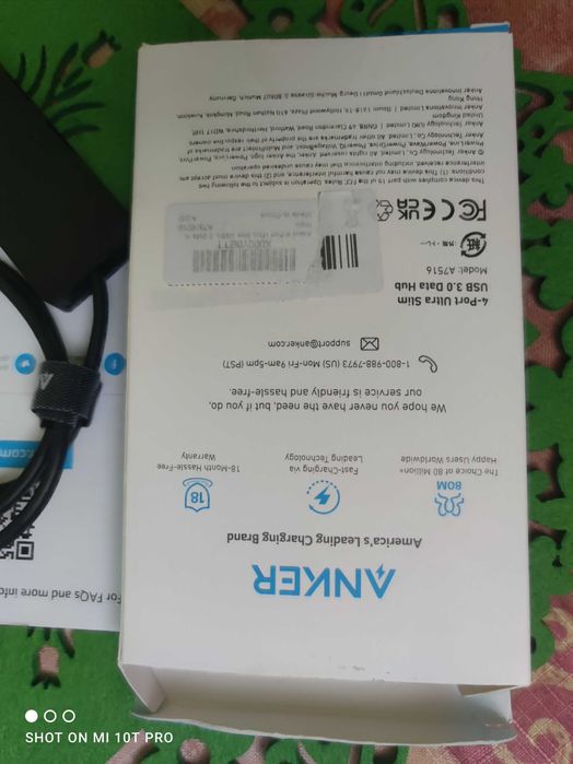 Koncentrator USB 3.0 Data Hub ultra cienki 4-port