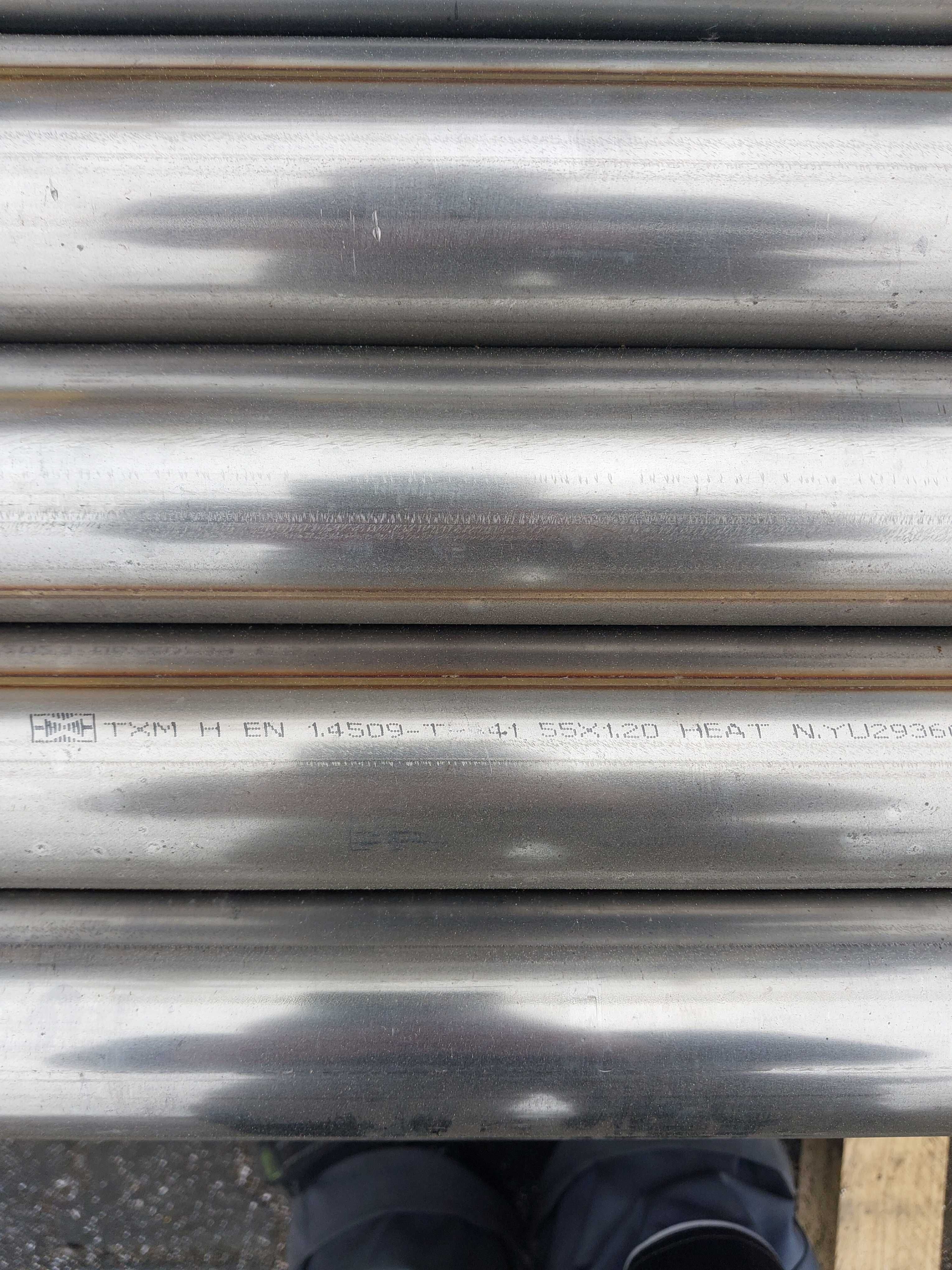 Rura nierdzewna, magnetyczna fi 55x1,2mm 1.4509/H17 BYTOM