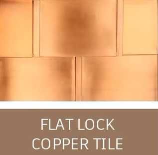 Dachówka miedziana Płytki miedziane pokrycie dachowe  Flack Lock   18m