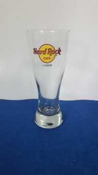 Grande copo de vidro alusivo ao Hard Rock Cafe - Lisboa