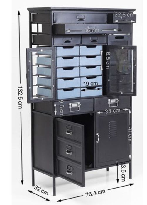 Komoda na nóżkach w stylu industrialnym - Art Factory