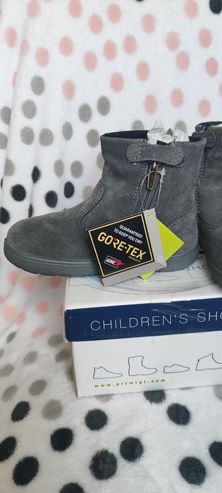 Primigi 27 nowe botki trzewiki przejściowe jesienne skóra gore-tex