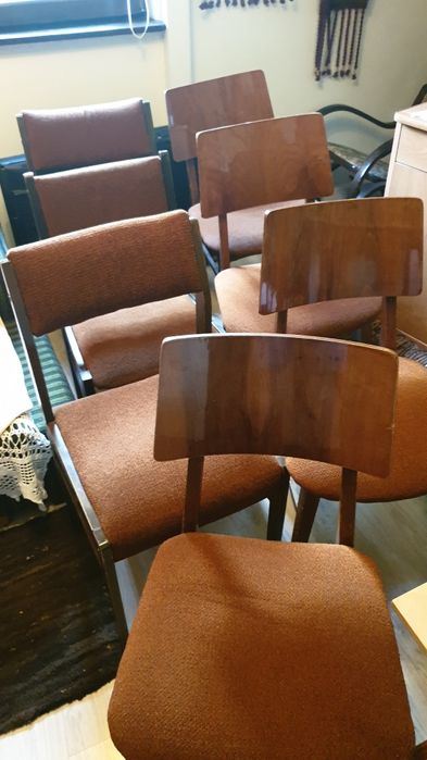 Krzesła rodem z PRLu cena za 7szt. czyli wszystkie