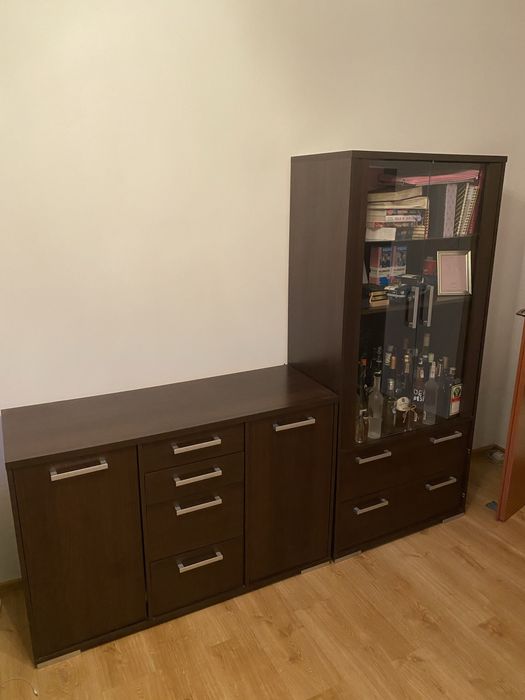 Komplet. szafa, komoda, witryna