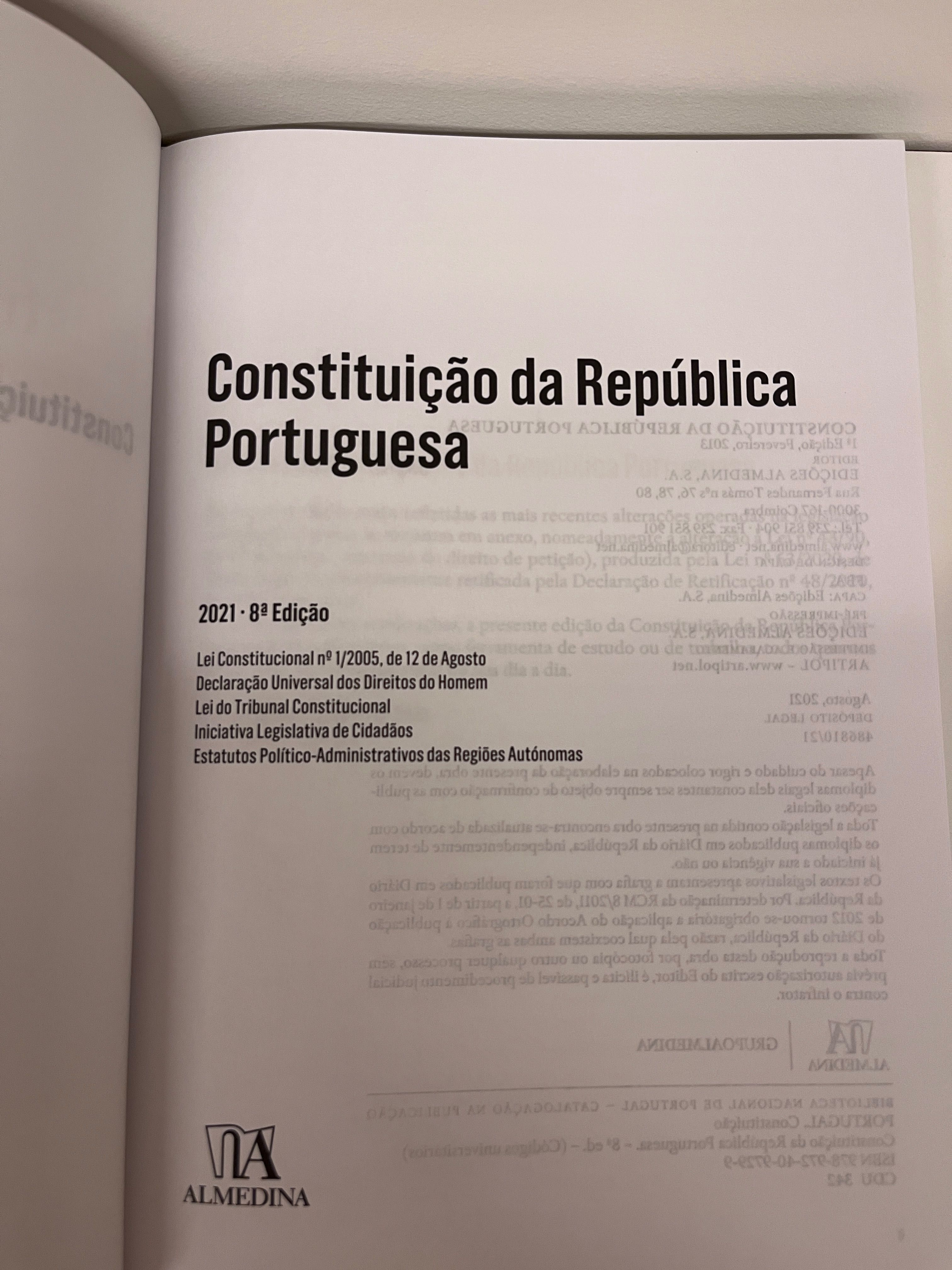 Constituição da República Portuguesa - Edição Universitária