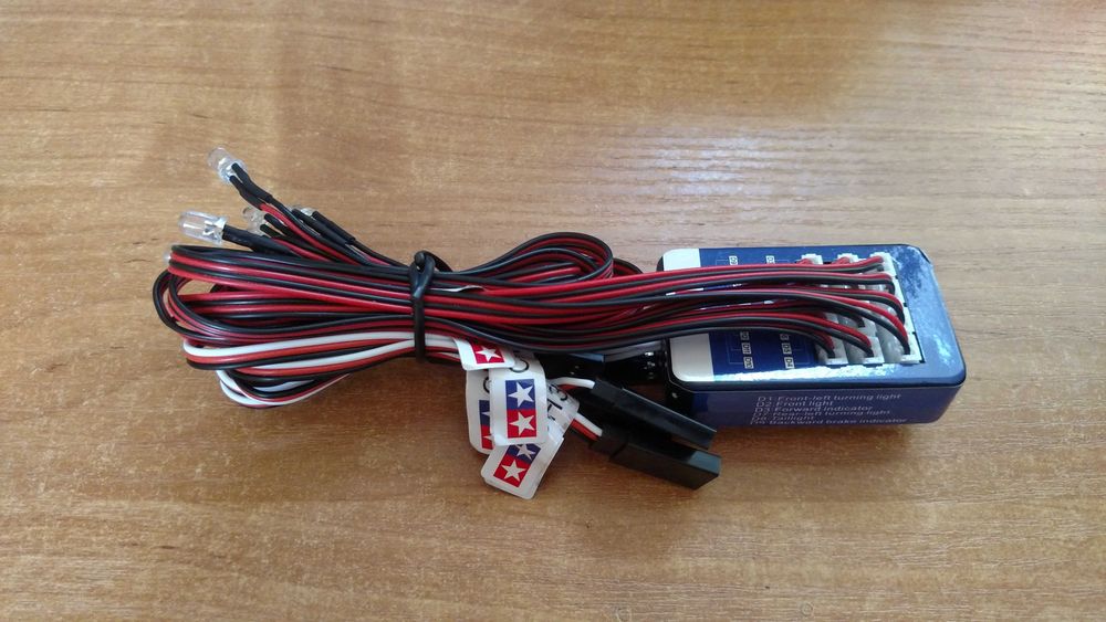 Moduł Oświetlenie do modeli RC Tamiya 12 LED dodatkowy 3CH Zestaw Nowy