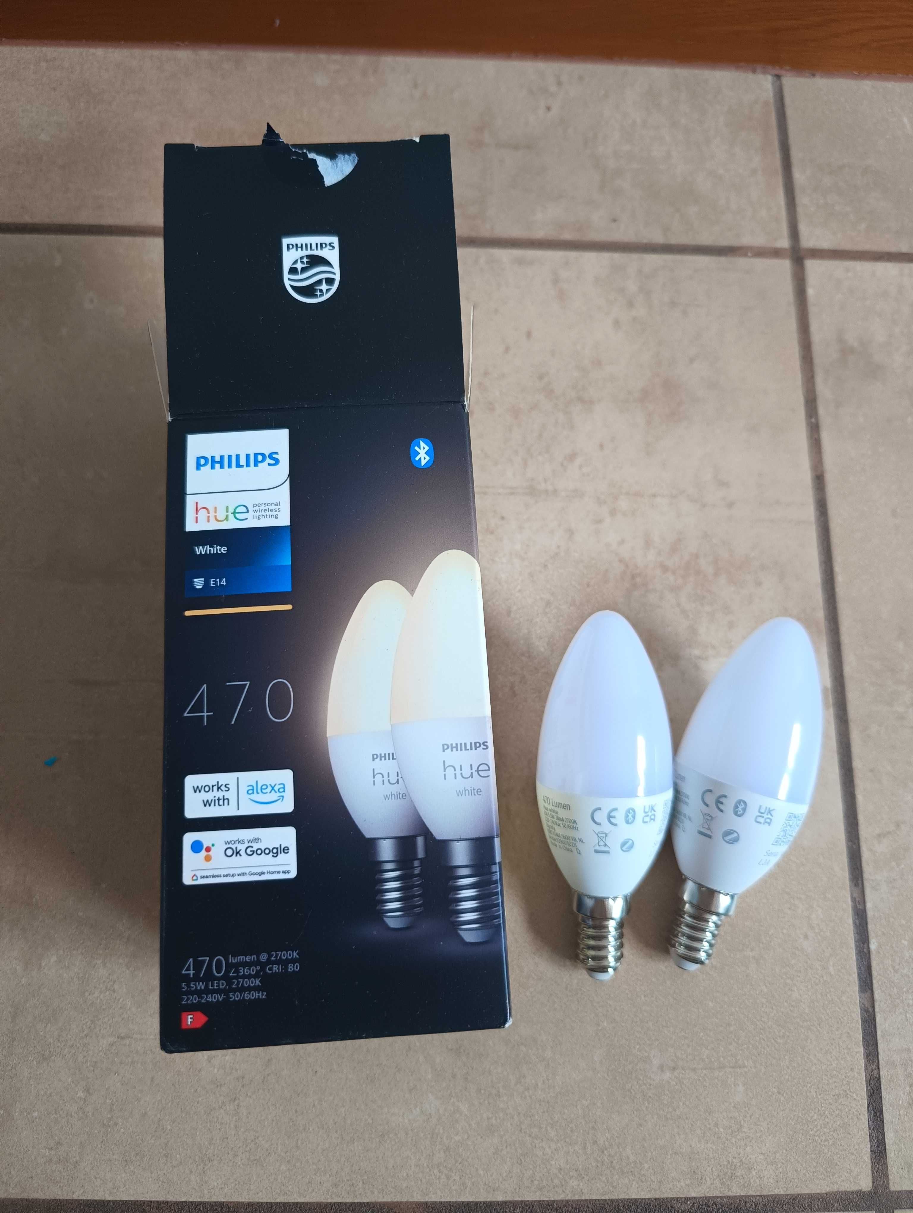 inteligentna żarówka LED Philips Hue White A19 E14 NOWA 2szt