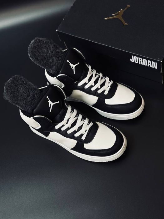 СКИДКА!!! кроссовки женские Найк Джордан/ кеды зимние Nike Jordan кожа