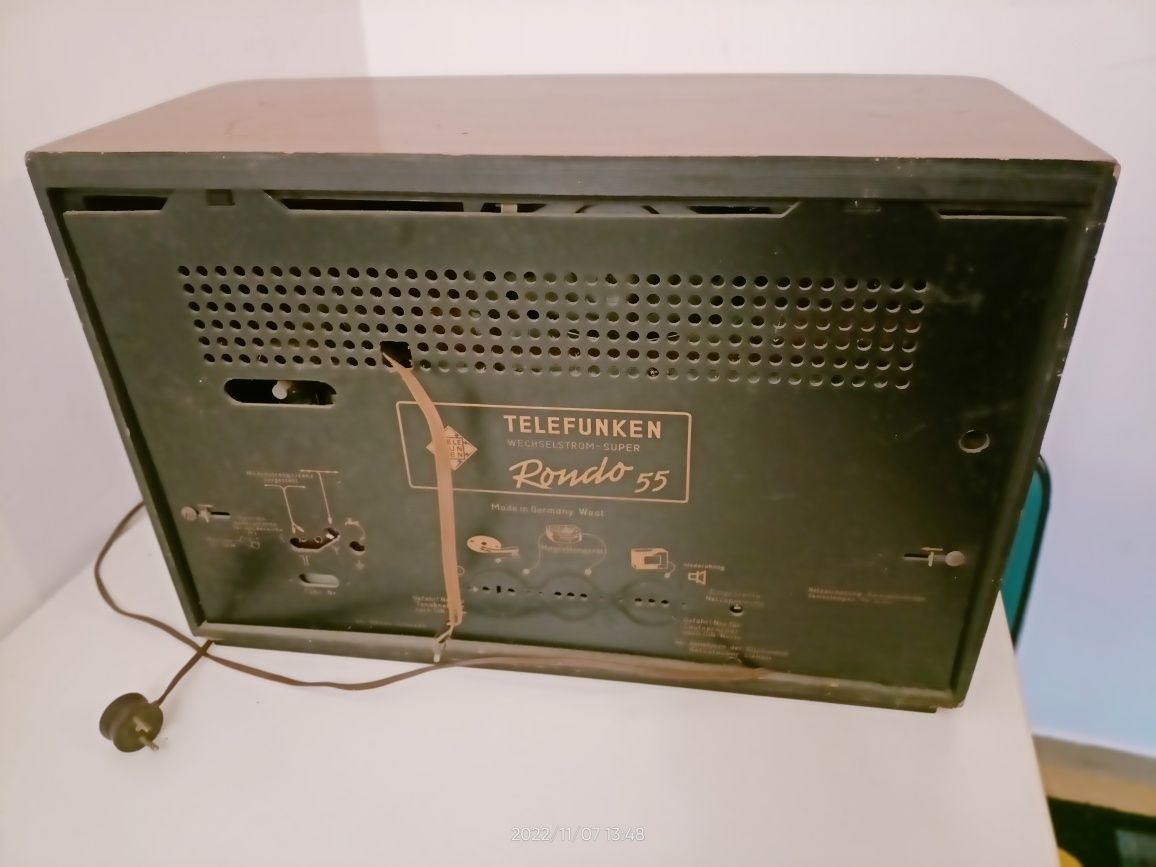 Stare radio lampowe Telefunken-Rondo 55