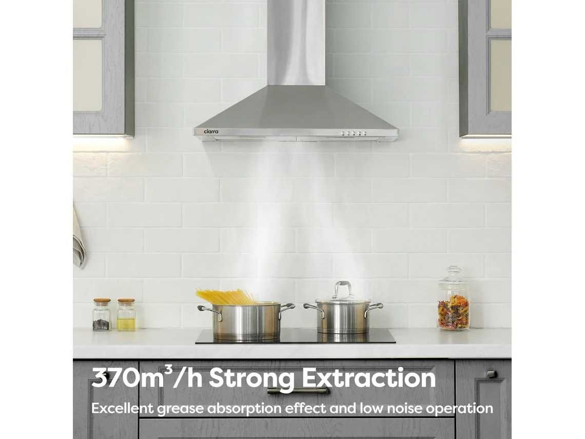 CIARRA Exaustor de Parede 60cm 370m³/h A++