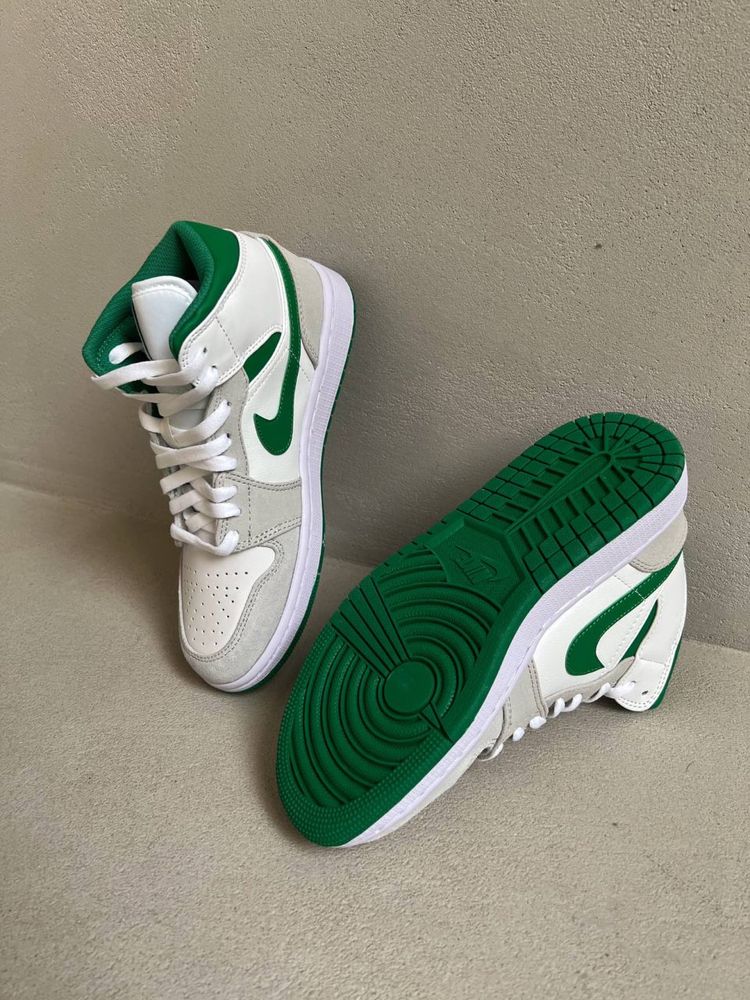Buty Nike Air Jordan 1 Mid White Pine Green Smoke Grey 36-42 trampki
