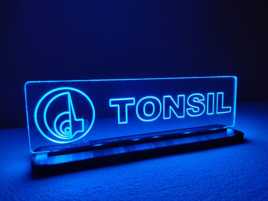 Tonsil, logo, lampka led
