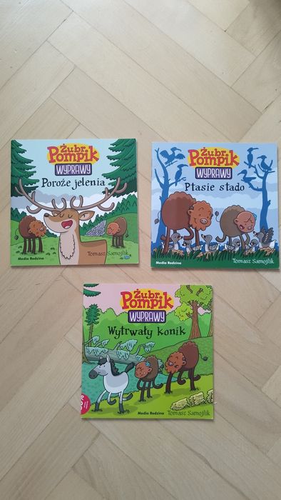 Żubr pompik 3 książeczki