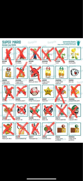 Kinder Super Mario, кіндер Супер Маріо