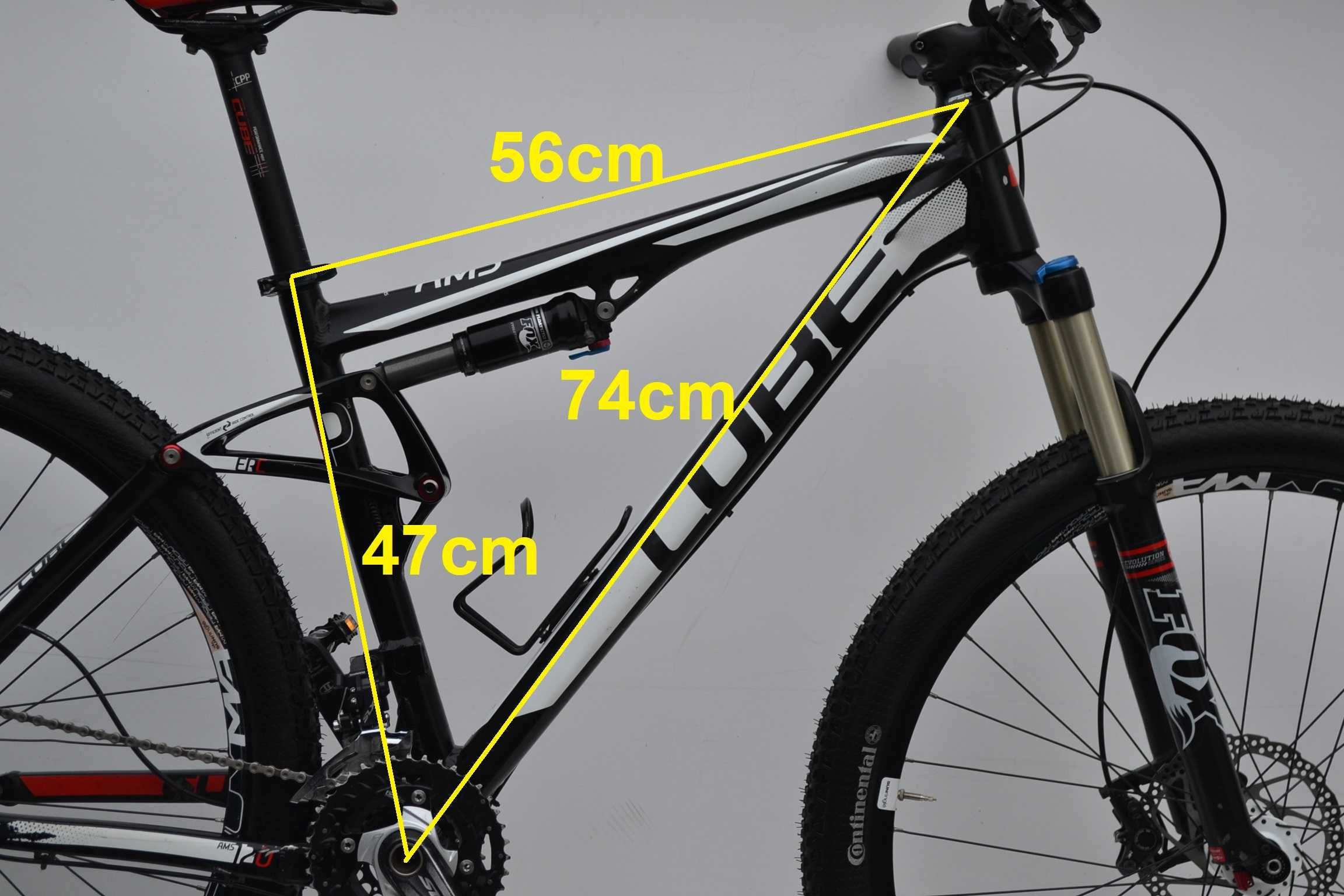 MTB Cube AMS 120 pro series Full 2xFox 3x10 XT r.18,5 koła 29 stan BDB