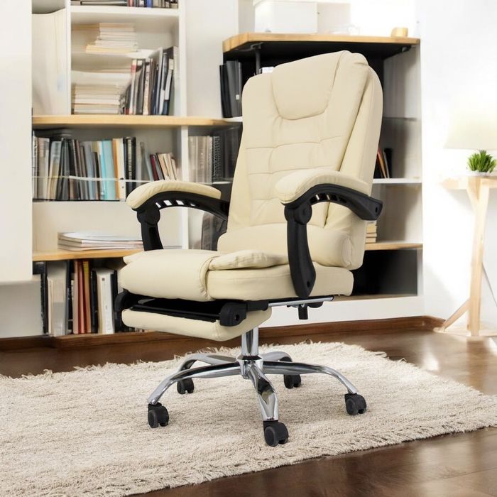 Fotel biurowy z podnóżkiem Eco Skóra PREMIUM‼️Producent FV23 Producent