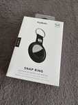 KeyBudz Snap Ring Leather Key Ring for AirTag 2 szt.