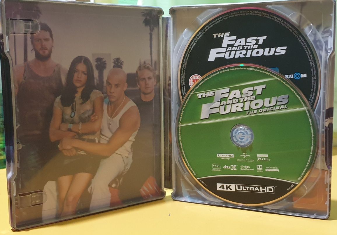Форсаж The Fast and Furious 20th Anniversary Edition 4k blu ray  with