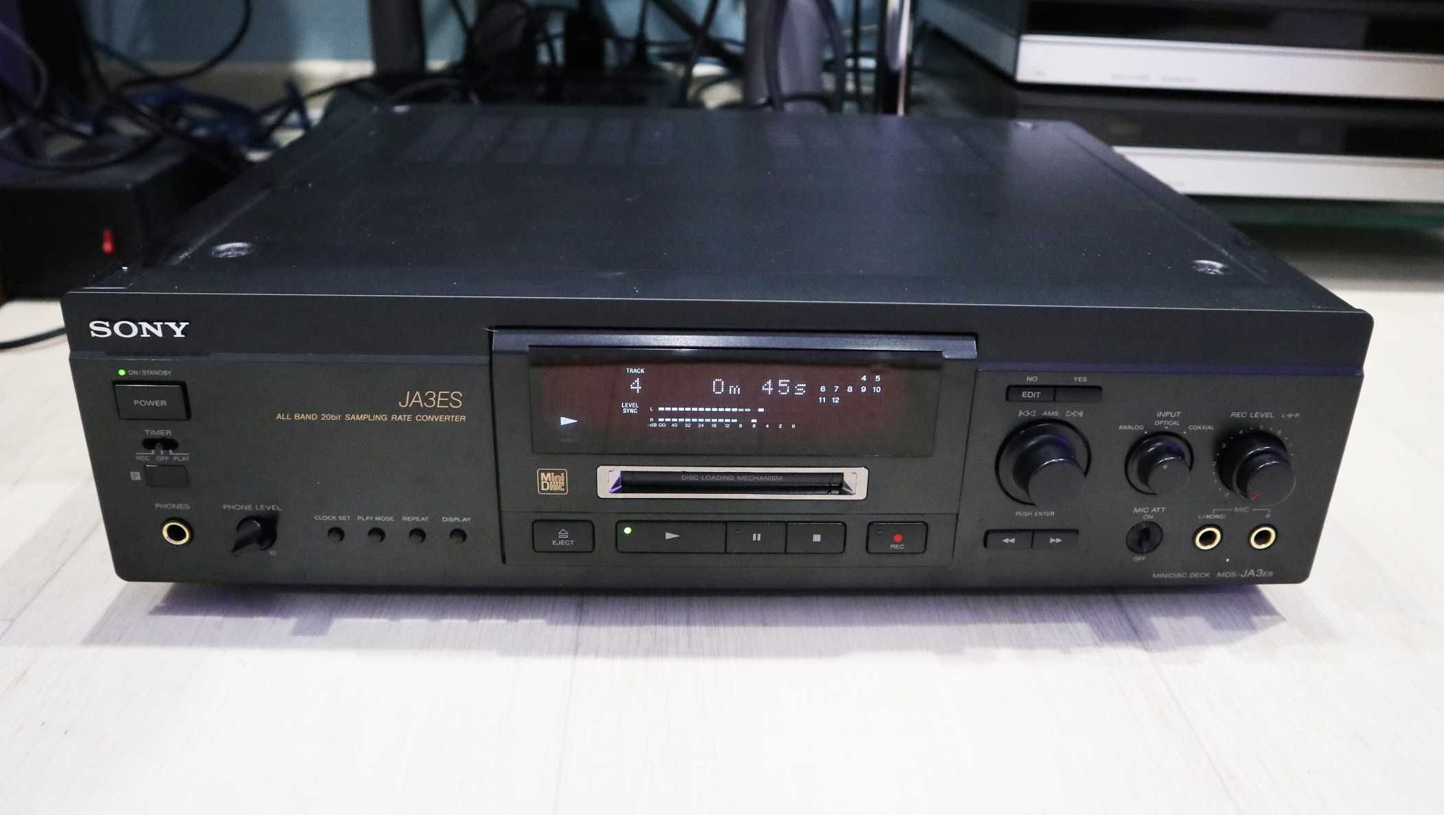 Проигрыватель рекордер мини-дисков Sony MDS-JA 3 ES Япония