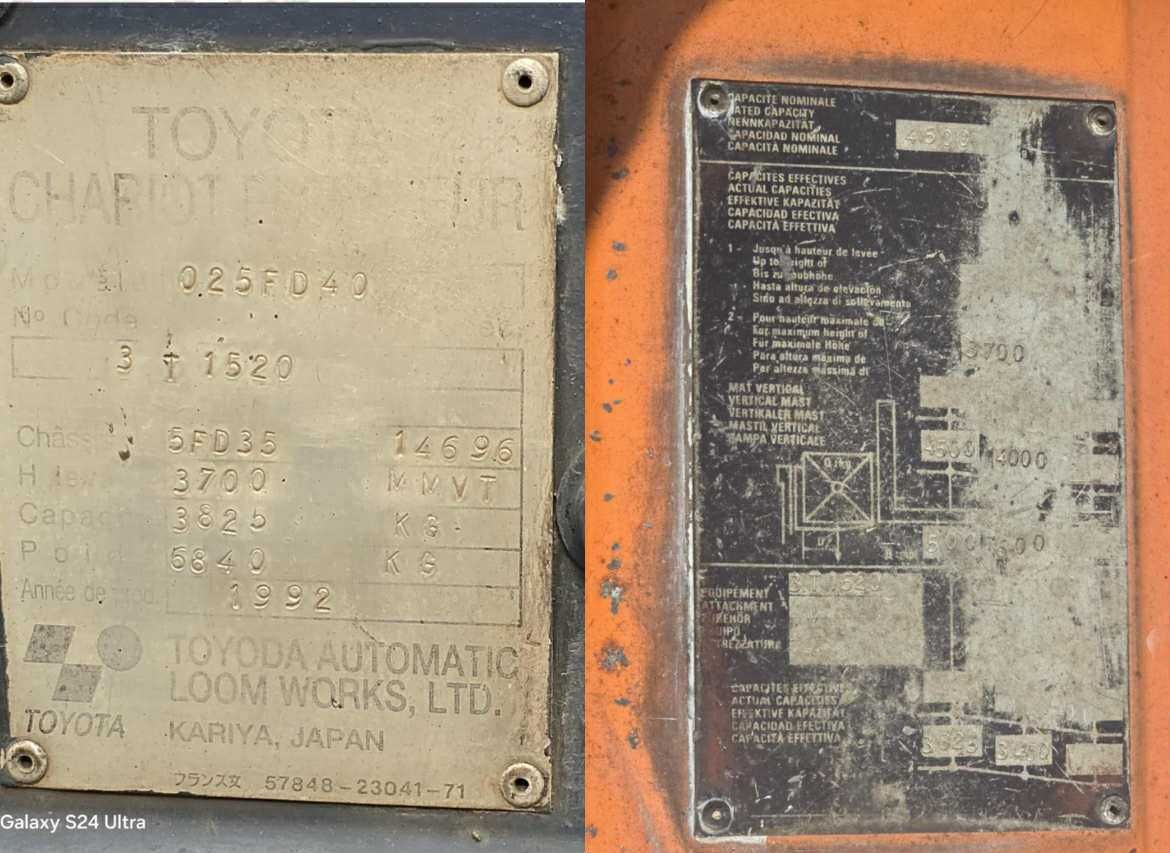 Wózek widłowy Toyota 5FD40