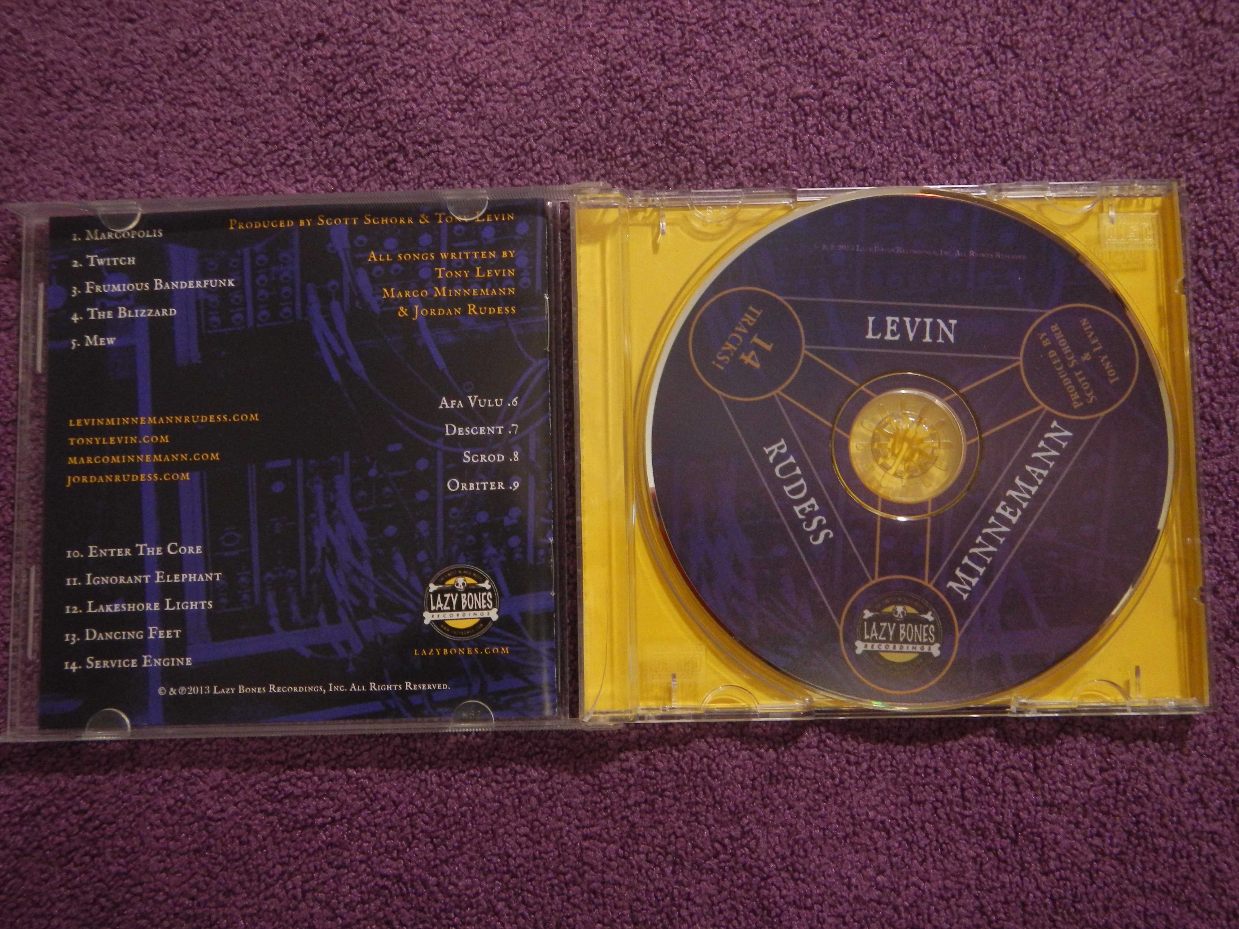 CD Levin - Minnemann - Rudess - 2013