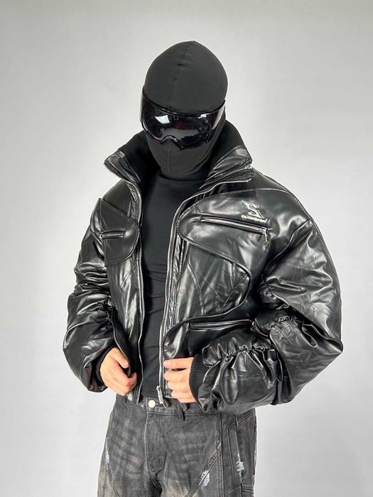 MA-1 бомбер черный дутый куртка курточка пуховик чорний зіпка opium