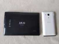 Zestaw tablet Akai i smartfon Sony Xperia dla znawcy na części