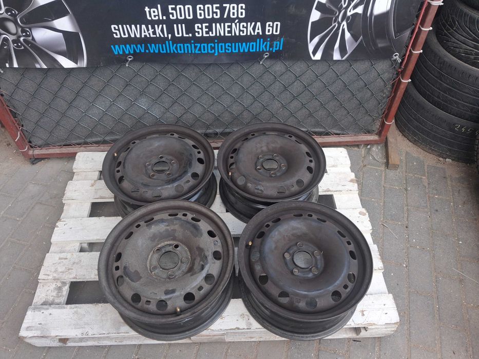 4x felgi R15 5x100 ET43 Vw Polo Golf Skoda Rapid Fabia Seat Leon