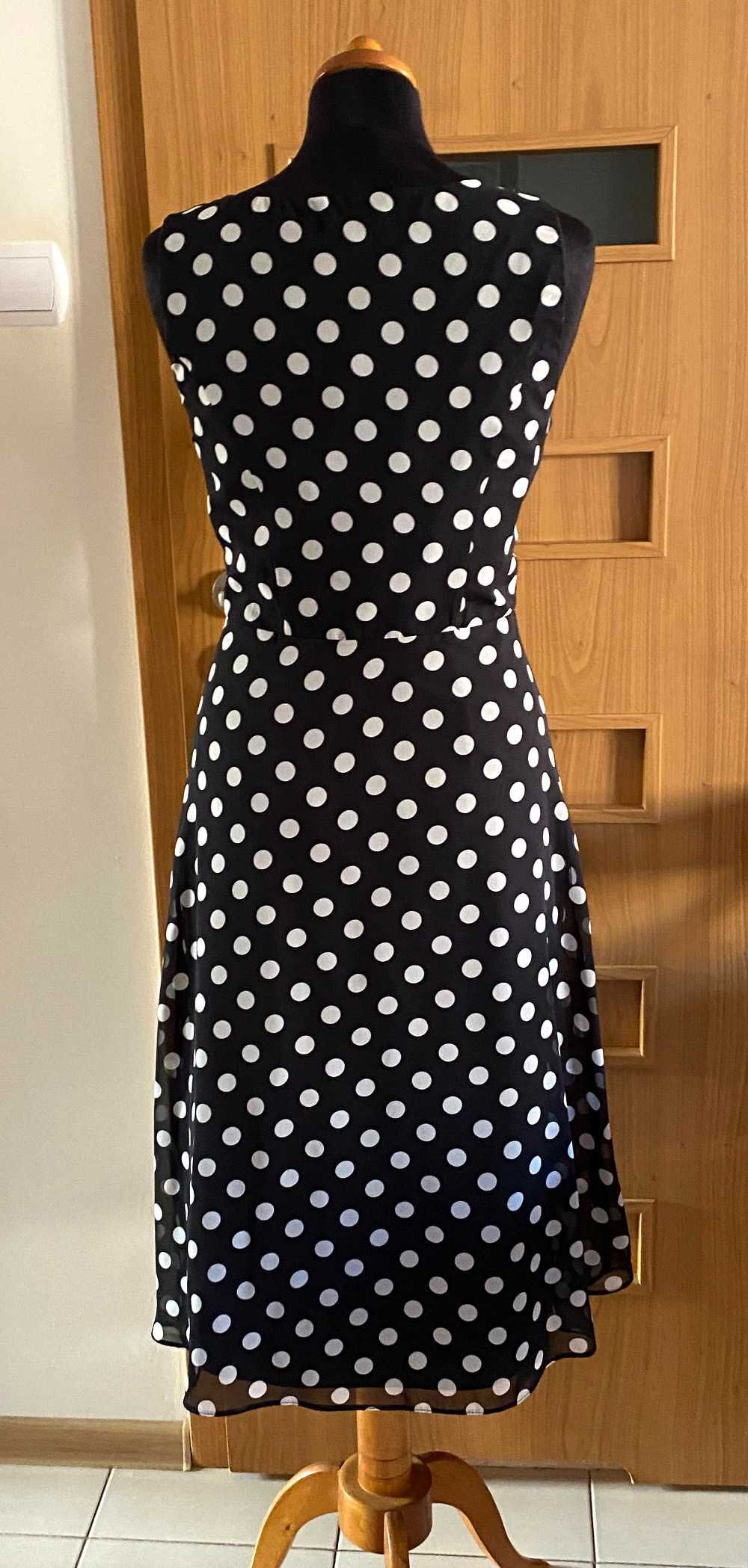 Sukienka lato vintage grochy roz.10 (38)