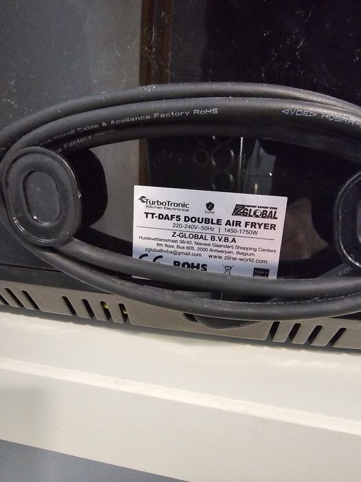 Air Fryer TurboTronic TT-DAF5 | 9 L | 1600 W | Preto